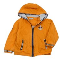 Oranžová prepínaci mikina s kotvkou a kapucňou Mayoral