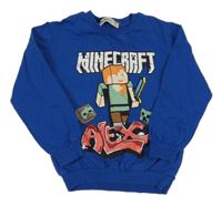 Tmavomodrá mikina Minecraft