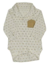 Bílé vzorované košilové body