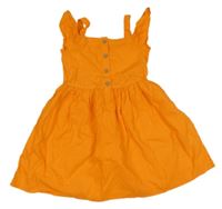 Oranžové plátenné šaty LC Waikiki