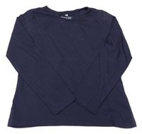 Tmavomodré tričko H&M