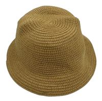 Hnedý slaměný klobúk