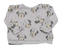 Lila rebrovaná oversize mikina s Minnie C&A