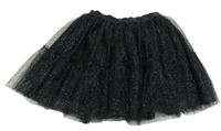 Čierno-strieborná bodkovaná á tylová sukňa little kids