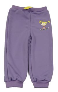 Nové - fialové tepláky s holčičkou nickelodeon