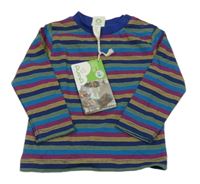 Nové - farebné pruhované tričko ALANA