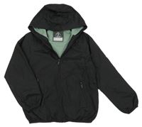 Černá šusťáková jarní bunda s kapucí George