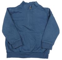 Tmavomodrá mikina s vreckom F&F