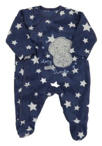 Tmavomodrý fleecový overal s Dumbem a hvězdičkami George