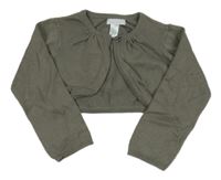 Šedé propínací svetrové bolérko OBaïBi