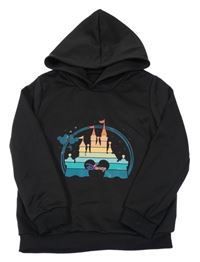 Čierna mikina s logem - Disney a kapucňou