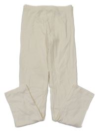 Smotanové rebrované legíny H&M