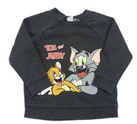 Šedá mikina Tom a Jerry zn. H&M