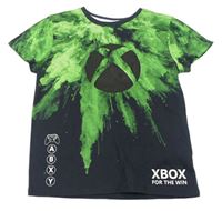 Šedo-zelené tričko XBOX Primark