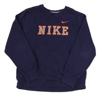 Tmavomodrá mikina s logom Nike