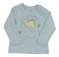Svetlomodré tričko s dinosaurami Orsolino
