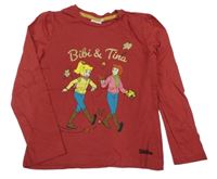 Červené tričko s Bibi a Tinou