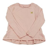 Ružové tričko s výšivkou Tu