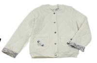 Smetanová prošívaná zateplená propínací mikina Max Studio