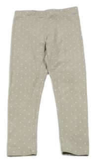 Sivé bodkovaná é legíny