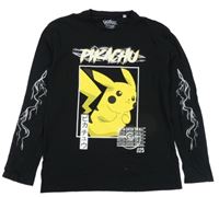 Černé triko s Pikachu C&A
