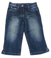 Tmavomodré capri rifle