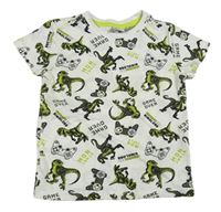 Smotanové tričko s dinosaurami a ovladači Kiki&Koko
