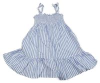 Bielo-modré pruhované ľahké šaty Primark