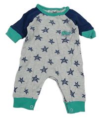 Šedo-modrý overal s hvězdicemi Ergee