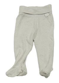 Smetanovo-šedé pruhované polodupky H&M