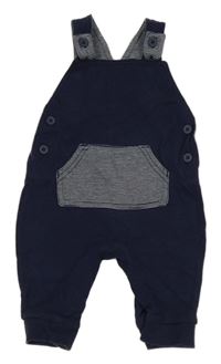 Tmavomodré laclové tepláky s kapsou George