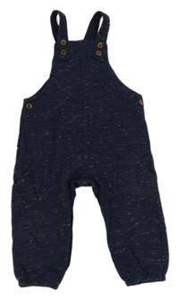 Tmavomodré melírované laclové tepláky F&F