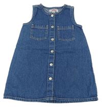 Modré prepínaci rifľové šaty S. Oliver