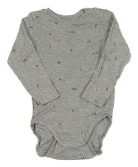 Šedé body s písmenky H&M
