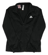 Čierna športová prepínaci mikina s logom Adidas