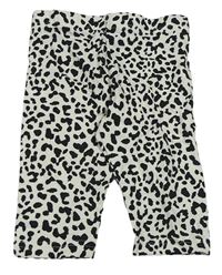 Bielo-čierne crop legíny s leopardím vzorom Primark