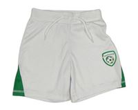 Bielo-zelené futbalové kraťasy Dunnes Stores