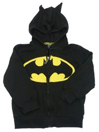 Černá propínací mikina s kapucí - Batman Rebel