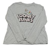 Sivé melírované tričko s Bucksem - Looney Tunes