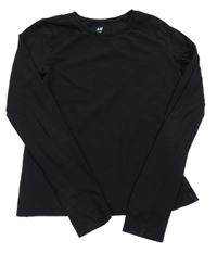 Čierne crop tričko H&M