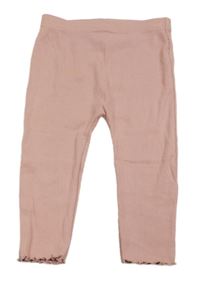 Ružové rebrované legíny George