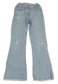 Světlemodré flare rifle s prošoupáním Zara