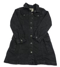 Tmavošedé riflové šaty 