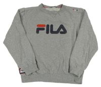 Sivá mikina s logom Fila