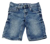 Modré teplákové riflové kraťasy C&A