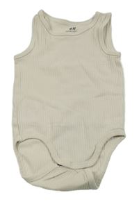 Béžové rebrované body H&M