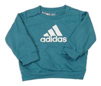Modrá mikina s logom Adidas