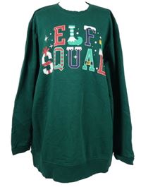 Dámská tmavozelená mikina s nápisem F&F