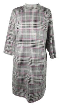 Dámské bílo-šedo-růžové kostkované šaty Blue Motion 