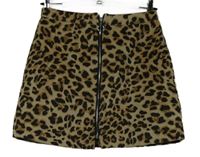 Dámska béžovo-čierna vzorovaná prepínaci sukňa Primark